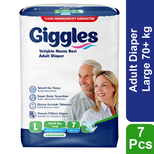 Giggles Adult Diaper Belt L 70+ kg 7 Pcs