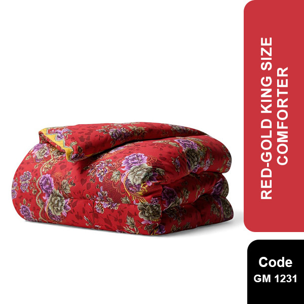Red-Gold King Size Comforter GM 1231