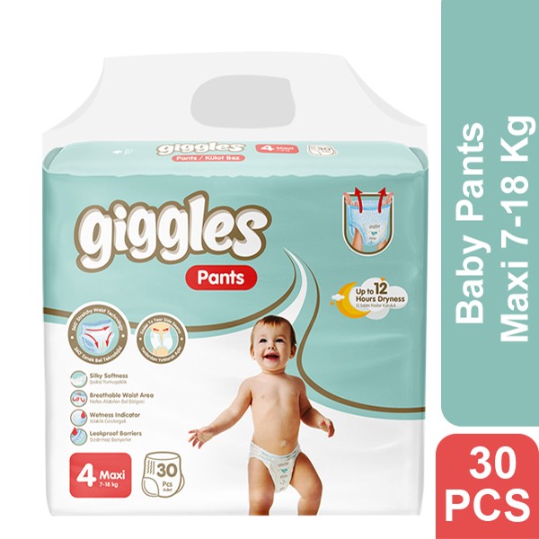 Giggles Baby Pants 4 Maxi 7-18 Kg 30 Pcs