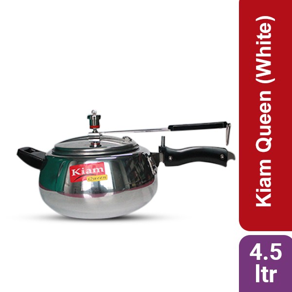 Kiam Pressure Cooker Queen (White) -4.5 ltr