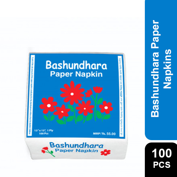 Bashundhara Paper Napkins 100 pcs