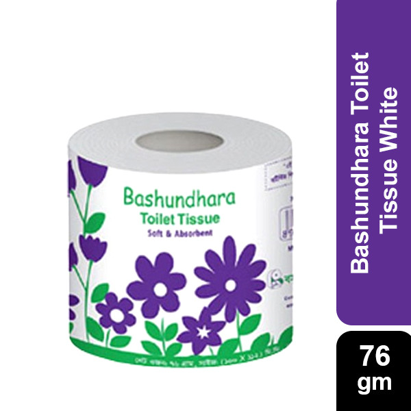 Bashundhara Toilet Tissue White 1 pcs