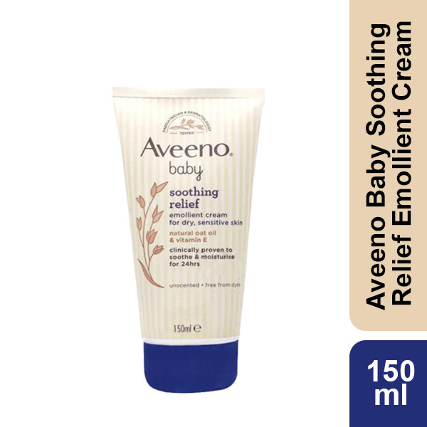 Aveeno Baby Soothing Relief Emollient Cream for Dry, Sensitive Skin 150 ml
