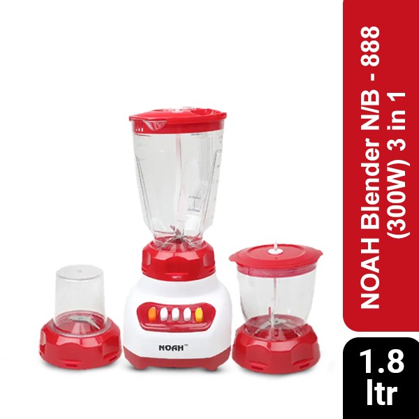 NOAH Blender N/B - 888 (300W) 3 in 1 -1.8 ltr