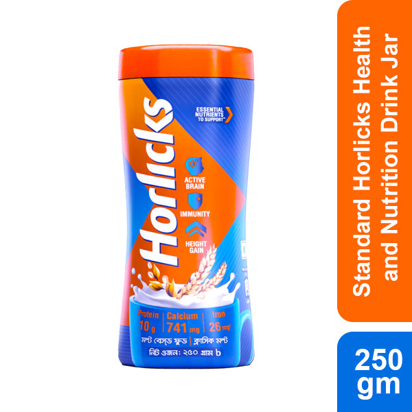 Standard Horlicks Health and Nutrition Drink Jar 250g