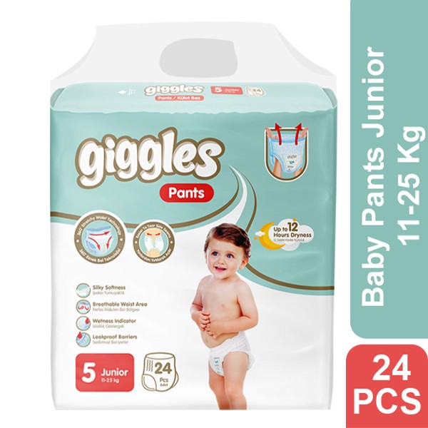 Giggles Baby Pants 5 Junior 11-25 Kg 24 Pcs