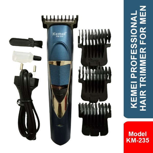 Kemei Hair Trimmer Professional-KM -235 (Blue Color)